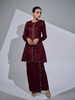 SIPO 2024 New Design Women Fashion Muslim Long Embroidery Sleeves Muslim Dresses Malaysia Baju Kurung