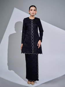 SIPO 2024 New Design Scallop Embroidery Malaysia Baju Kurung Kebaya Muslim Women Dress for Women