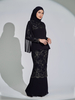 SIPO Eid Islamic Malaysian Women Luxury Indonesia Baju Kurung Lace Embroideries Modest Dress Customization Female Muslim Clothing