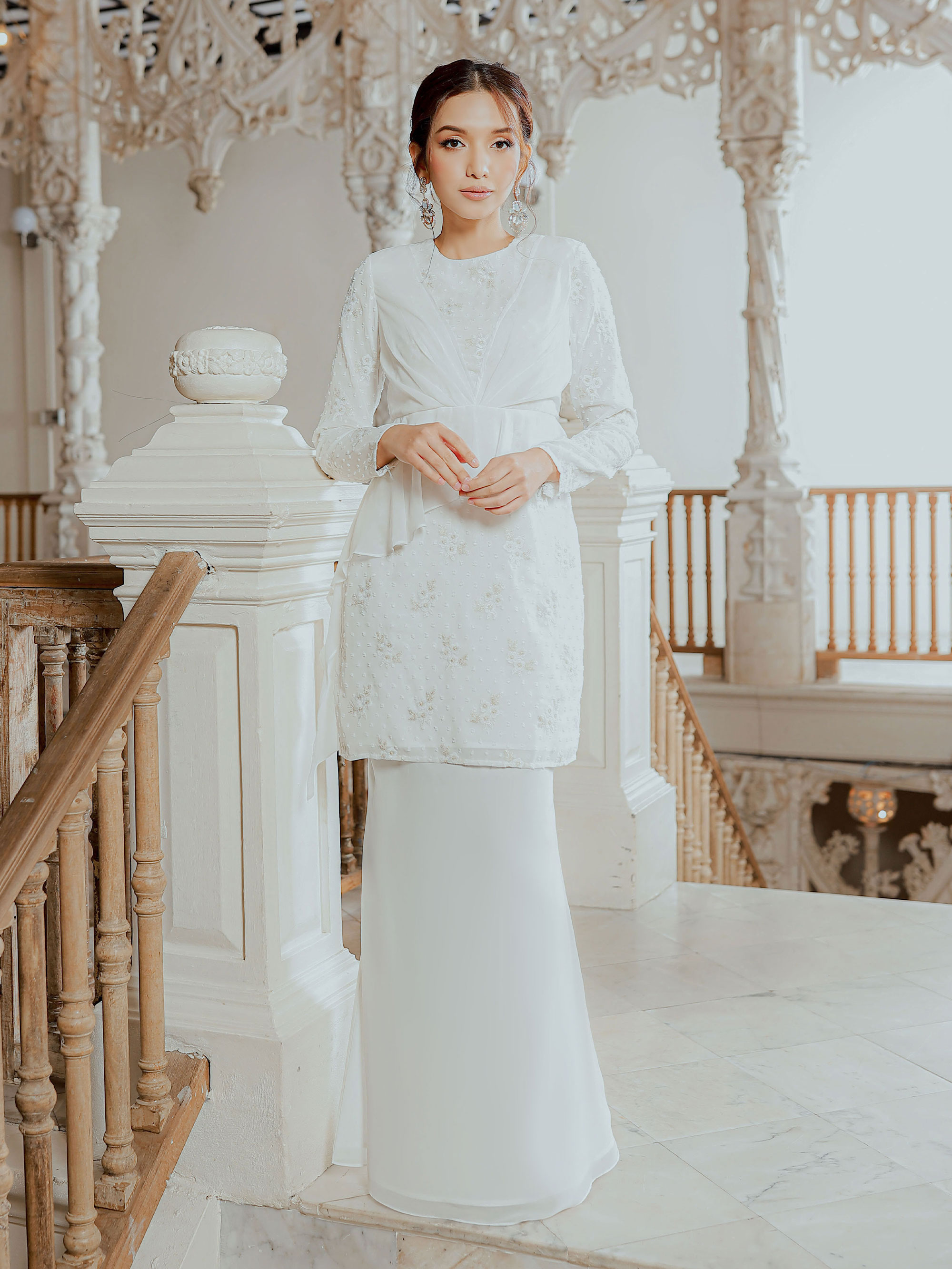 SIPO 2024 Latest Fashion Muslim Clothing Baju Kurung Malaysia Embroidered Baju Kurung Abaya