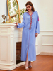 Hooded Tassel Open Cardigan Robe Modest Muslimah Dubai Maxi Dresses Islamic Women's Abaya