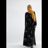 Chiffon Arabic Casual Robe Printed Loose Islamic Modest Muslim Women Maxi Dresses Abaya