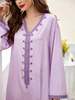 Elegant Arabic Loose Islamic Modest Muslim Women Maxi Dresses Casual Clothing Abaya