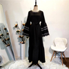 Middle Eastern Muslim Fashion Petal Sleeve Dress Long Sleeve Embroidered Slim Abaya