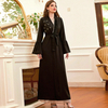 Black New Design Arabic Modest Fashion Loose Casual Islamic Dress Robe Muslim Maxi Dresses Abaya