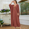 Loose Casual Modest Fashion Islamic Dress Plus Size Robe Muslim Kaftan Maxi Dresses Abaya