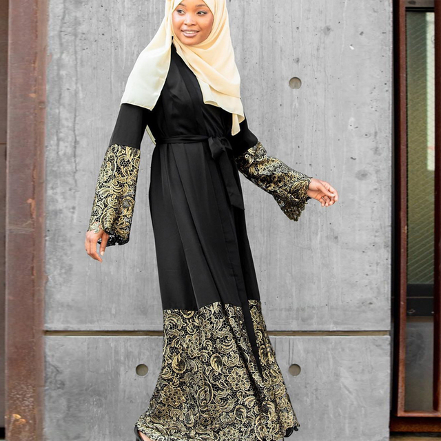 Traditional Islamic Dress Plus Size Modest Fashion Loose Casual Robe Muslim Maxi Dresses Abaya