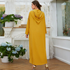 2022 Hooded Embroidery New Arabic Modest Fashion Islamic Dress Robe Muslim Maxi Dresses Abaya