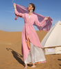 Modest Fashion Muslim Chiffon Long Sleeve Plus Size Robe Loose Islamic Maxi Dresses Abaya