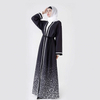 Dubai Printed Muslim Robe Ramadan Kimono Modest Fashion Loose Islamic Maxi Dresses Open Abaya