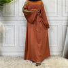 Amazon AliExpress Hot Selling Fashion Women's Stitching Pearl Middle East Dubai Robe Dress