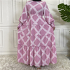 2022 cross-border fashion printed elegant long skirt Malaysia Turkey base dress outer wear