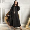  Fashion Muslim Dress Borka Open Fabric Dubai Kaftan Islamic Clothing Kimono Embroidery Modest Wholesale Abaya