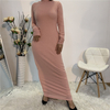 2022 European And American Fashion Foreign Trade Base Stretch Shirt Simple Slim Women's Dress