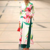  Open Kimono Kaftan Islamic Clothing Borka Wholesale Modest Dubai Fashion Fabric Muslim Dress Embroidery Abaya