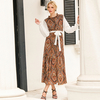 Muslim Printed Robe Summer Modest Fashion Middle East Islamic Maxi Dresses Loose Abaya