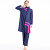 Conservative Swimsuit Suit Female Sportswear Large Size Loose Zipper Split Stitching Cross-border Foreign Trade
