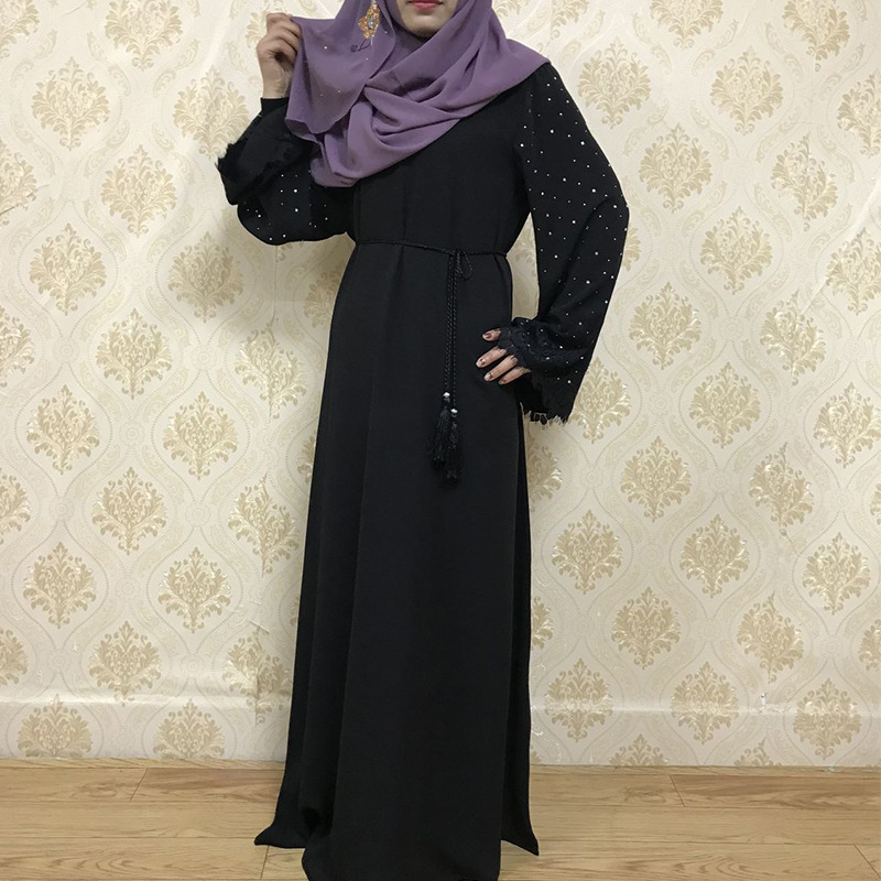  Morocco Caftan Dubai Turkish Kimono Modest Burka 2022 Kaftan Muslim Arab Jalabiya Islamic Clothing Thobe Bat Sleeve Abaya Prayer Women Maxi Dress Abaya