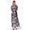 Amazon European and American fashion thin loose chiffon long-sleeved cardigan robe