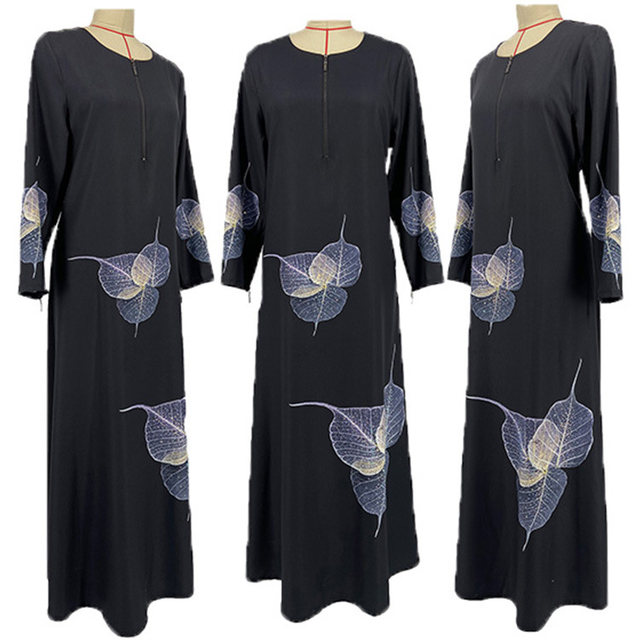  Dubai Muslim Jilbab Kaftan Islamic Clothing Burka Dubai Turkish Caftan Jalabiya Thobe 2022 Prayer Women Maxi Dress Abaya
