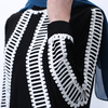 INS Spring New Lace Casual Fashion Long Skirt Muslim Women's Long-sleeved Dress Islamic Abaya