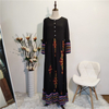 European And American Plus Size Women's New Fashion Casual Loose Long-sleeved Printed Dress