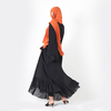 Modest Fashion Moroccan Chiffon Islamic Loose Islamic Muslim Maxi Dresses Dubai Abaya