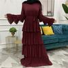 Amazon AliExpress Hot Sale New Fashion And Elegant Round Neck Cake Skirt Long Dress