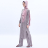 Malaysia Muslim Plus Size Solid Color Two-piece Jacket + Pants Summer Women's Clothing Spot