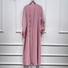 Fashion Islamic Dress Dubai Kimono Arabic Modest Cheap Modern Arabic Style Muslim Maxi Dresses Abaya