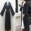  Dubai Caftan Kimono Jalabiya 2022 Burka Muslim Arab Abaya Kaftan Morocco Islamic Clothing Turkish Modest Bat Sleeve Thobe Prayer Women Maxi Dress Open Abaya