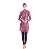 Middle East Conservative Swimsuit Foreign Trade Digital Printing Slim Three-piece Large Size Women's Split Beachwear