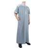 Muslim Islamic Arabic Men's Wholesale Casual Robe Stand Collar Thobe