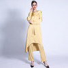 Turkish Solid Color Hat And Tie Pakistani Two-piece Blouse + Pants Muslim Summer Women's Clothing in Stock