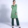 Autumn Color Matching Suit Collar Pakistan Two-piece Jacket + Pants Muslim Women's Suit in Stock