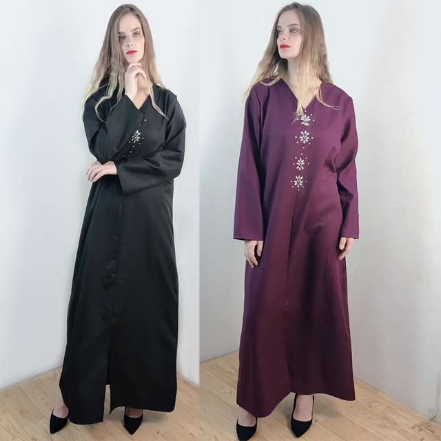  Burka Thobe 2022 Kaftan Dubai Caftan Bat Sleeve Abaya Arab Jilbab Modest Jalabiya Muslim Kimono Turkish Islamic Clothing Prayer Women Maxi Dress Open Abaya