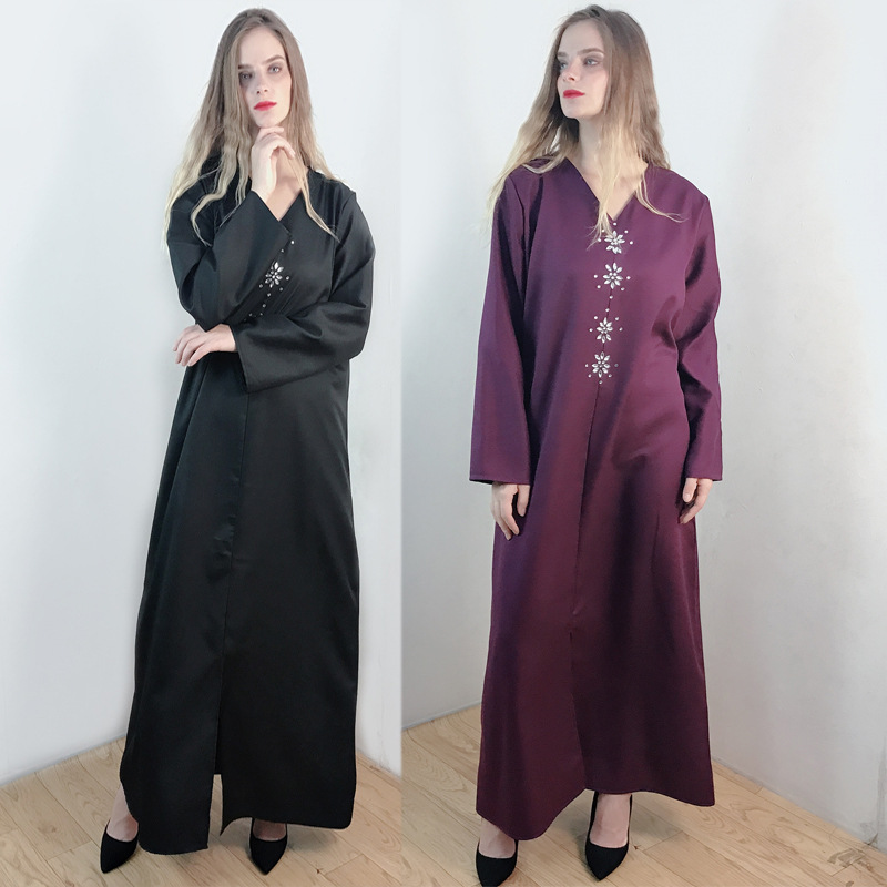  Burka Thobe 2022 Kaftan Dubai Caftan Bat Sleeve Abaya Arab Jilbab Modest Jalabiya Muslim Kimono Turkish Islamic Clothing Prayer Women Maxi Dress Open Abaya