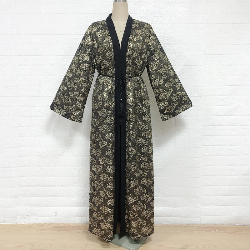  Thobe Arab 2022 Muslim Burka Bat Sleeve Abaya Jalabiya Kaftan Modest Islamic Clothing Morocco Kimono Turkish Dubai Caftan Prayer Women Maxi Dress Open Abaya