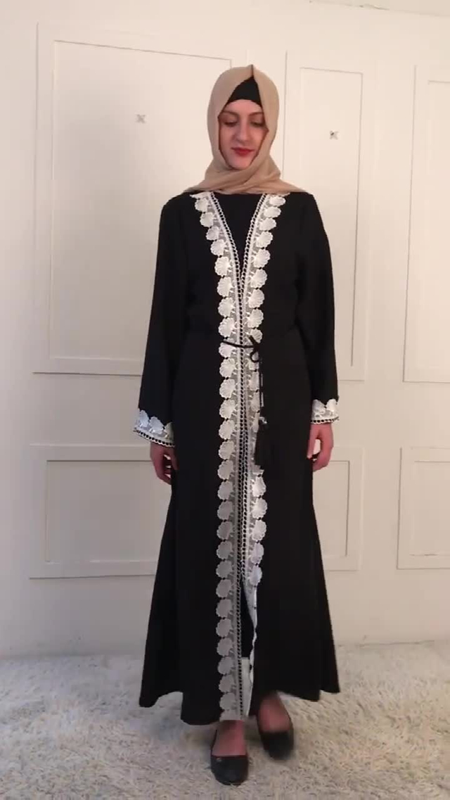  2022 Bat Sleeve Abaya Burka Kaftan Kimono Jalabiya Muslim Dubai Islamic Clothing Modest Turkish Arab Thobe Caftan Morocco Prayer Women Maxi Dress Open Abaya