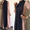  Open Abaya Jalabiya Bat Sleeve Arab Thobe Islamic Clothing Morocco Dubai Caftan Turkish Kaftan 2022 Modest Kimono Burka Muslim Prayer Women Maxi Dress Open Abaya