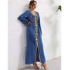 Modest Cardigan Long Sleeve Islamic Dubai Maxi Dresses Muslim Clothing Robe Asia Women's Abaya