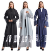  Embroidery Fabric Modest Borka Islamic Clothing Kaftan Muslimah Fashion Collection Muslim Dress Dresses Baju Women Kurta Abaya