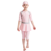  Islamic Clothing Sportswear Swimwear Girl 2021 Fashion Modest 3 Pieces Kids Fabric Muslim Full Cover Swimwear Swimsuit Burkini