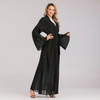 Fashion Classic Middle East Islamic Dubai Cardigan Robe Oman Pleated Sleeve 