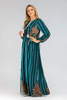AliExpress Amazon Ebay Muslim Hot Sale Solid Color Ruffled Fishtail Bag Hip Long Dress