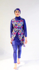 Muslim Hot-selling Four-piece Swimsuit Conservative Swimsuit Headscarf Cloak Beach Casual Clothing Printed Plus Size Swimsuit