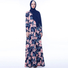 INS Autumn Muslim Women's New Style Printed Long Skirt A-line Big Swing Fashion European And American Dresses in Stock
