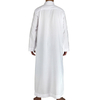 Polyester Muslim Men's Robe Arab Middle East Men's Qatar Stand Collar Thobe