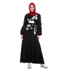 New Fashion Autumn New Middle Eastern Fashion Plus Size Women's Car Flower Lantern Sleeve Long Skirt