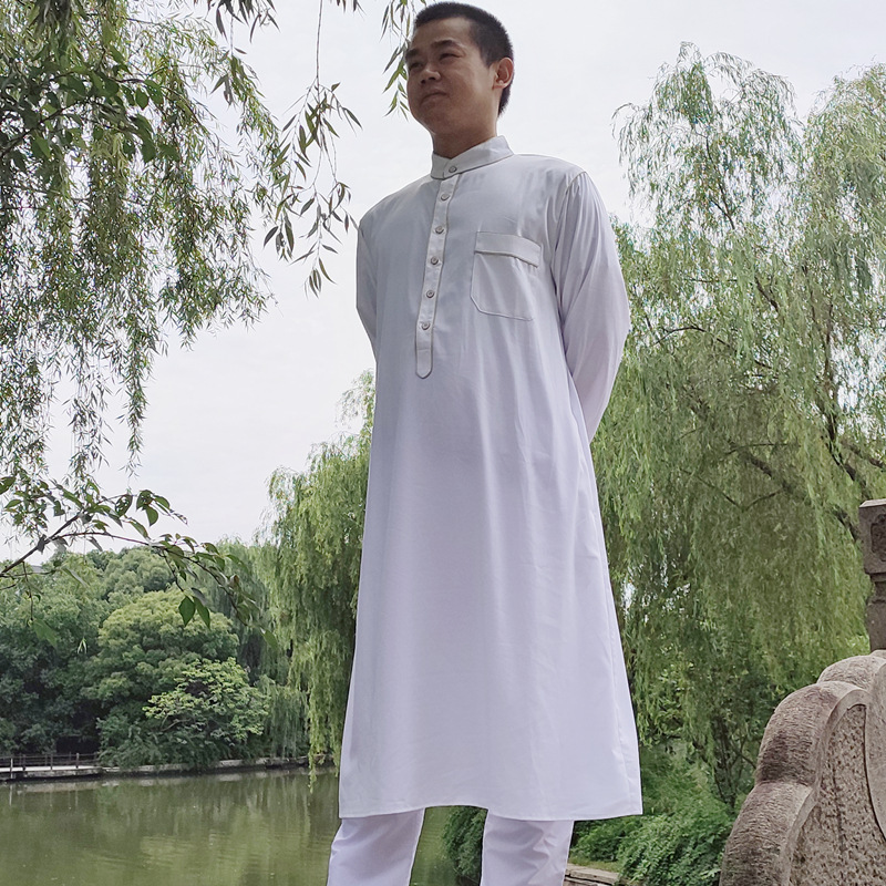  Modest Modest Arab Sets for Men Chemises Hommes Muslim Designs Islamic Clothing Salwar Kameez Dubai Thobe Sherwani India & Pakistan Clothing Men Kurta